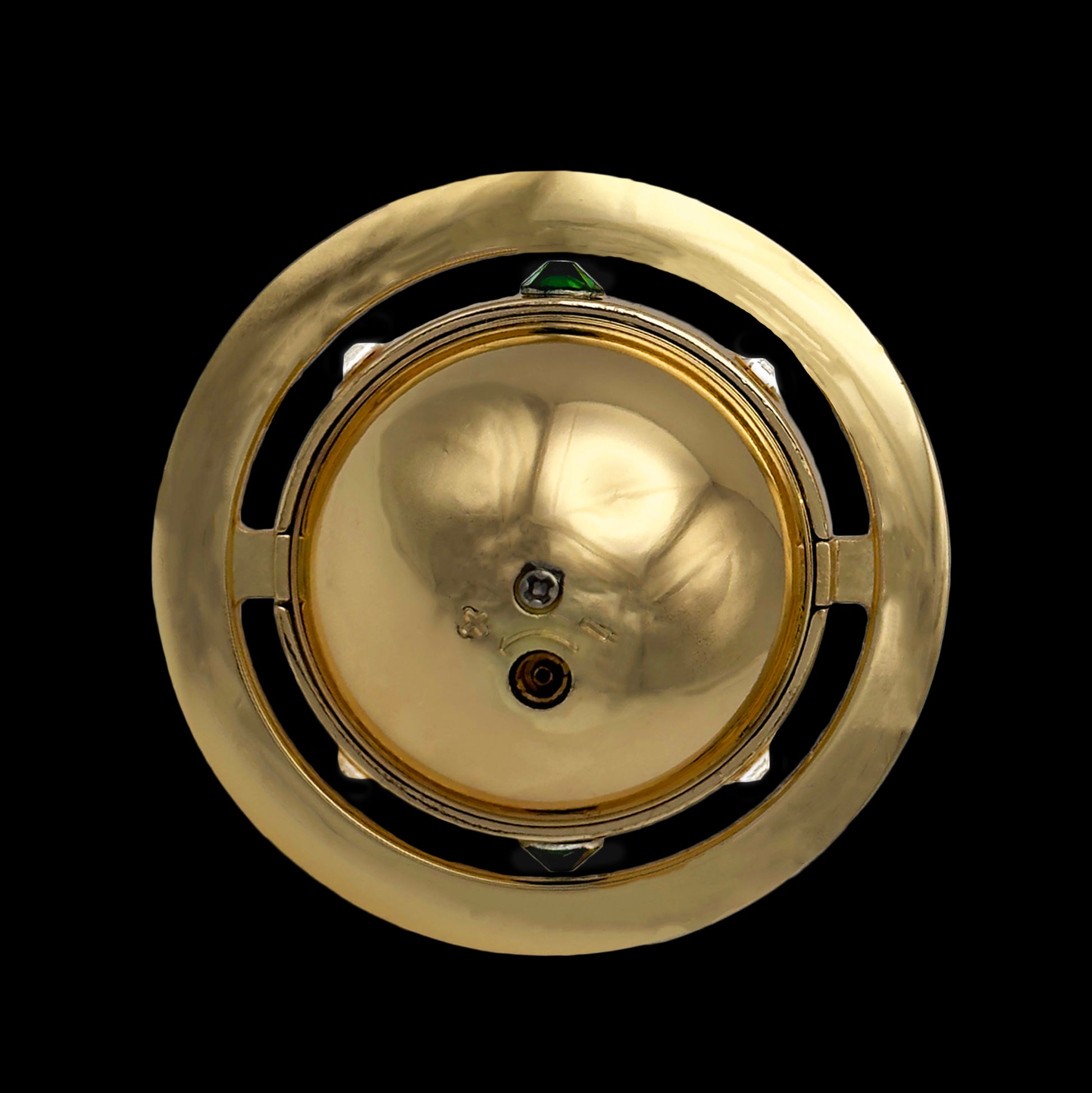 gold orb lighter necklace with refillable butane flame, anime-inspired design